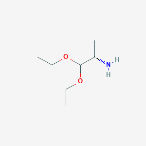 molecular formula C7H17NO2 B042688 (S)-1,1-二乙氧基丙烷-2-胺 CAS No. 126147-80-6