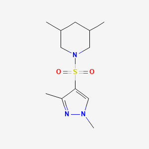 1-[(1,3-dimethyl-1H-pyrazol-4-yl)sulfonyl]-3,5-dimethylpiperidine