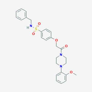 N-benzyl-4-{2-[4-(2-methoxyphenyl)-1-piperazinyl]-2-oxoethoxy}benzenesulfonamide