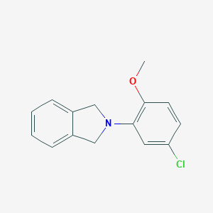 molecular formula C15H14ClNO B426900 2-(5-Chloro-2-methoxyphenyl)isoindoline 