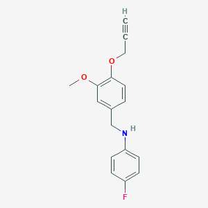 4-fluoro-N-[3-methoxy-4-(2-propynyloxy)benzyl]aniline