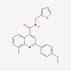 2-(4-ethylphenyl)-N-(2-furylmethyl)-8-methyl-4-quinolinecarboxamide