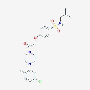 4-{2-[4-(5-chloro-2-methylphenyl)-1-piperazinyl]-2-oxoethoxy}-N-isobutylbenzenesulfonamide
