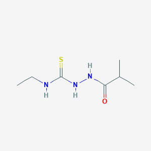 molecular formula C7H15N3OS B4269172 N-ethyl-2-isobutyrylhydrazinecarbothioamide 