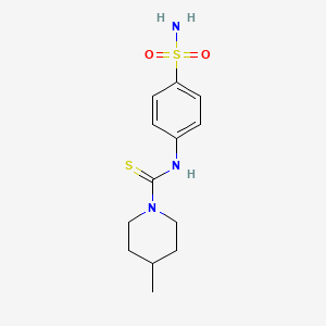 N-[4-(aminosulfonyl)phenyl]-4-methyl-1-piperidinecarbothioamide