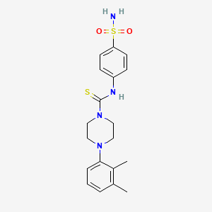 4-(2,3-dimethylphenyl)-N-(4-sulfamoylphenyl)piperazine-1-carbothioamide