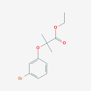 molecular formula C12H15BrO3 B4269374 ethyl 2-(3-bromophenoxy)-2-methylpropanoate 