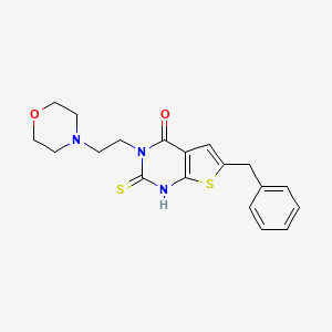 6-benzyl-2-mercapto-3-[2-(4-morpholinyl)ethyl]thieno[2,3-d]pyrimidin-4(3H)-one