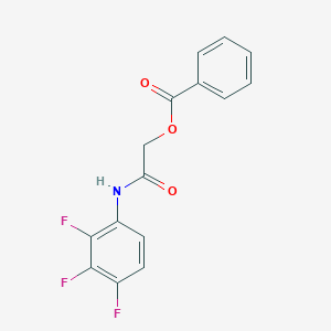 molecular formula C15H10F3NO3 B426960 2-Oxo-2-(2,3,4-trifluoroanilino)ethylbenzoate 