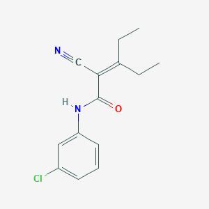 N-(3-chlorophenyl)-2-cyano-3-ethylpent-2-enamide