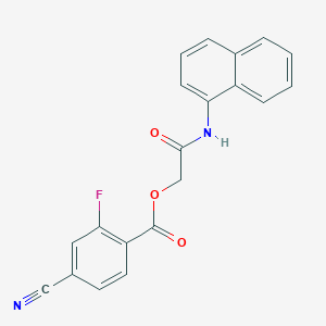 molecular formula C20H13FN2O3 B426962 2-(1-Naphthylamino)-2-oxoethyl 4-cyano-2-fluorobenzoate CAS No. 722471-07-0