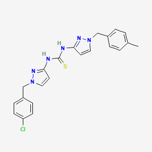 N-[1-(4-chlorobenzyl)-1H-pyrazol-3-yl]-N'-[1-(4-methylbenzyl)-1H-pyrazol-3-yl]thiourea