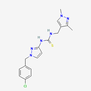 N-[1-(4-chlorobenzyl)-1H-pyrazol-3-yl]-N'-[(1,3-dimethyl-1H-pyrazol-4-yl)methyl]thiourea