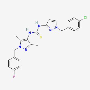 N-[1-(4-chlorobenzyl)-1H-pyrazol-3-yl]-N'-[1-(4-fluorobenzyl)-3,5-dimethyl-1H-pyrazol-4-yl]thiourea