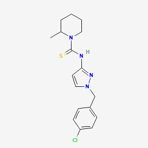 N-[1-(4-chlorobenzyl)-1H-pyrazol-3-yl]-2-methylpiperidine-1-carbothioamide