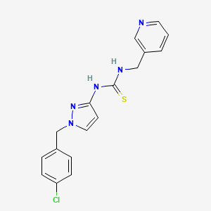 N-[1-(4-chlorobenzyl)-1H-pyrazol-3-yl]-N'-(3-pyridinylmethyl)thiourea