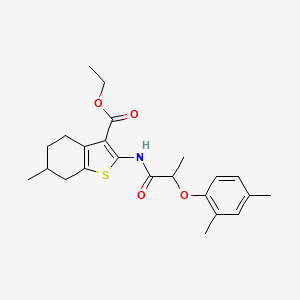 ethyl 2-{[2-(2,4-dimethylphenoxy)propanoyl]amino}-6-methyl-4,5,6,7-tetrahydro-1-benzothiophene-3-carboxylate