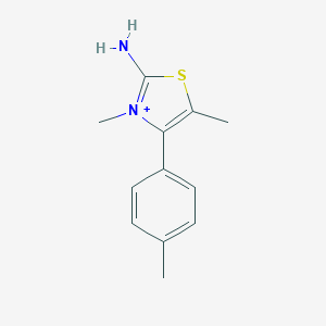 2-Amino-3,5-dimethyl-4-(4-methylphenyl)-1,3-thiazol-3-ium