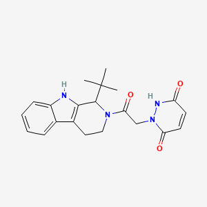 1-[2-(1-tert-butyl-1,3,4,9-tetrahydro-2H-beta-carbolin-2-yl)-2-oxoethyl]-1,2-dihydro-3,6-pyridazinedione