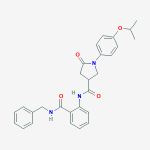 N-{2-[(benzylamino)carbonyl]phenyl}-1-(4-isopropoxyphenyl)-5-oxo-3-pyrrolidinecarboxamide