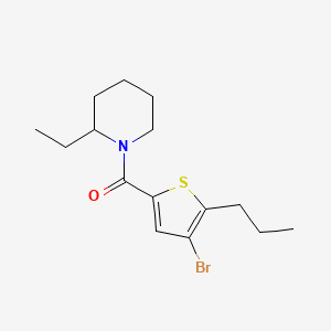 (4-Bromo-5-propylthiophen-2-yl)(2-ethylpiperidin-1-yl)methanone