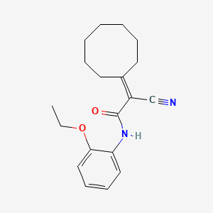 2-cyano-2-cyclooctylidene-N-(2-ethoxyphenyl)acetamide