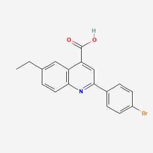 2-(4-Bromophenyl)-6-ethylquinoline-4-carboxylic acid