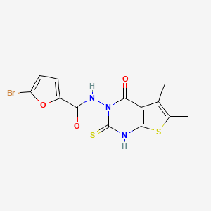 5-bromo-N-(2-mercapto-5,6-dimethyl-4-oxothieno[2,3-d]pyrimidin-3(4H)-yl)-2-furamide