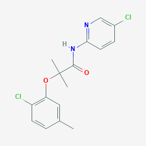 2-(2-chloro-5-methylphenoxy)-N-(5-chloropyridin-2-yl)-2-methylpropanamide