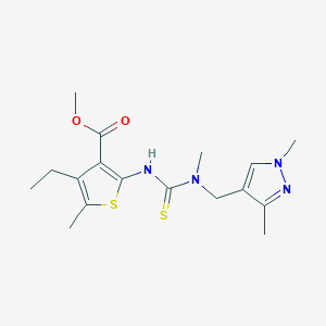 methyl 2-({[[(1,3-dimethyl-1H-pyrazol-4-yl)methyl](methyl)amino]carbonothioyl}amino)-4-ethyl-5-methyl-3-thiophenecarboxylate