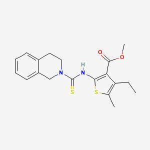 methyl 2-[(3,4-dihydro-2(1H)-isoquinolinylcarbonothioyl)amino]-4-ethyl-5-methyl-3-thiophenecarboxylate