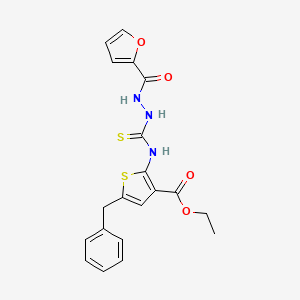 ethyl 5-benzyl-2-({[2-(2-furoyl)hydrazino]carbonothioyl}amino)-3-thiophenecarboxylate