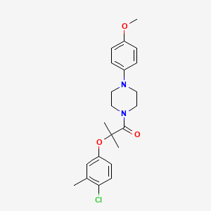 2-(4-CHLORO-3-METHYLPHENOXY)-1-[4-(4-METHOXYPHENYL)PIPERAZINO]-2-METHYL-1-PROPANONE