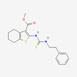 methyl 2-{[(2-phenylethyl)carbamothioyl]amino}-4,5,6,7-tetrahydro-1-benzothiophene-3-carboxylate