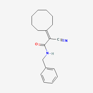 N-benzyl-2-cyano-2-cyclooctylideneacetamide