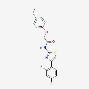 N-[4-(2,4-difluorophenyl)-1,3-thiazol-2-yl]-2-(4-ethylphenoxy)acetamide