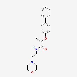 2-(biphenyl-4-yloxy)-N-[2-(morpholin-4-yl)ethyl]propanamide