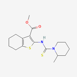 Methyl 2-{[(2-methylpiperidin-1-yl)carbonothioyl]amino}-4,5,6,7-tetrahydro-1-benzothiophene-3-carboxylate