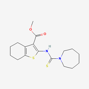 methyl 2-[(1-azepanylcarbonothioyl)amino]-4,5,6,7-tetrahydro-1-benzothiophene-3-carboxylate