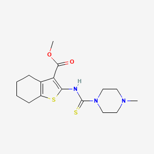 methyl 2-{[(4-methyl-1-piperazinyl)carbonothioyl]amino}-4,5,6,7-tetrahydro-1-benzothiophene-3-carboxylate