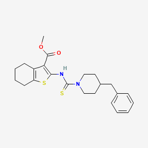 methyl 2-{[(4-benzyl-1-piperidinyl)carbonothioyl]amino}-4,5,6,7-tetrahydro-1-benzothiophene-3-carboxylate