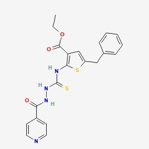 ethyl 5-benzyl-2-{[(2-isonicotinoylhydrazino)carbonothioyl]amino}-3-thiophenecarboxylate