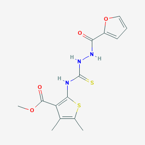 methyl 2-({[2-(2-furoyl)hydrazino]carbonothioyl}amino)-4,5-dimethyl-3-thiophenecarboxylate