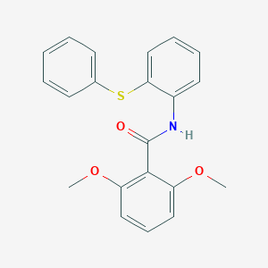 molecular formula C21H19NO3S B427030 2,6-dimethoxy-N-[2-(phenylthio)phenyl]benzamide 