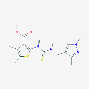 methyl 2-({[[(1,3-dimethyl-1H-pyrazol-4-yl)methyl](methyl)amino]carbonothioyl}amino)-4,5-dimethyl-3-thiophenecarboxylate