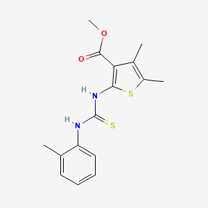 methyl 4,5-dimethyl-2-({[(2-methylphenyl)amino]carbonothioyl}amino)-3-thiophenecarboxylate