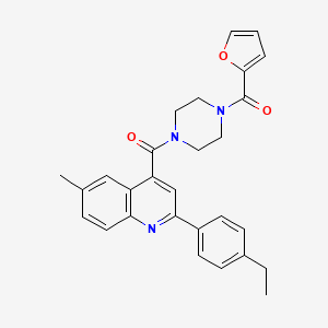 2-(4-ethylphenyl)-4-{[4-(2-furoyl)-1-piperazinyl]carbonyl}-6-methylquinoline