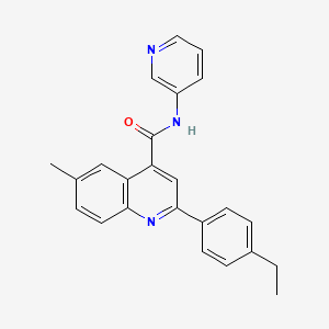 2-(4-ethylphenyl)-6-methyl-N-(pyridin-3-yl)quinoline-4-carboxamide