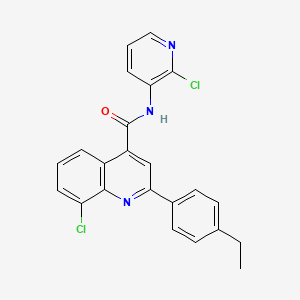 8-chloro-N-(2-chloropyridin-3-yl)-2-(4-ethylphenyl)quinoline-4-carboxamide