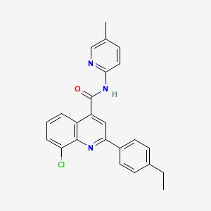 8-chloro-2-(4-ethylphenyl)-N-(5-methylpyridin-2-yl)quinoline-4-carboxamide